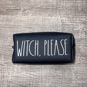 NWT Rae Dunn Witch Please Black Cosmetic Bag Case ONE SIZE